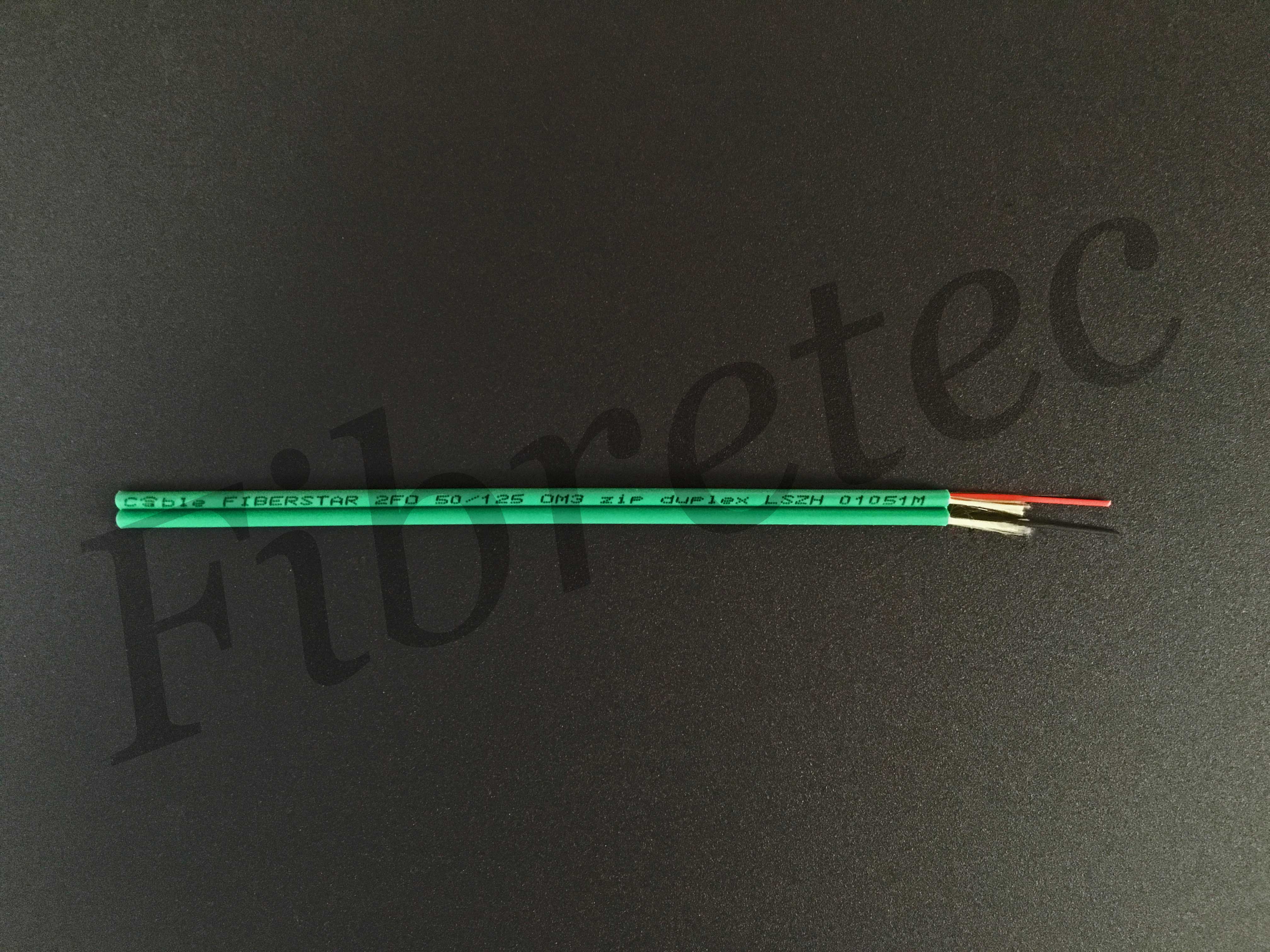 Câble Fiberstar duplex 2 FO zip 62,5/125 OM1 vert LSZH